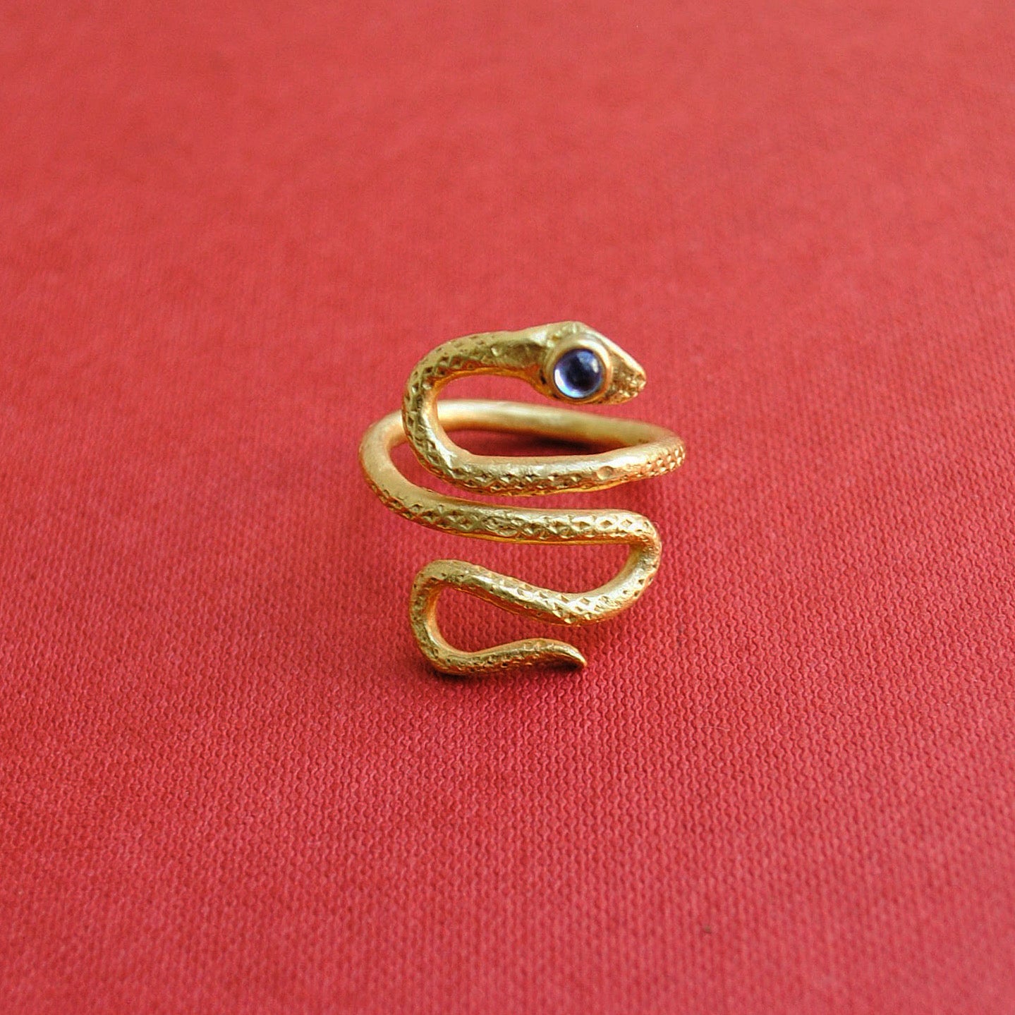 The Asklepius ring 22 ct gold with optional stone