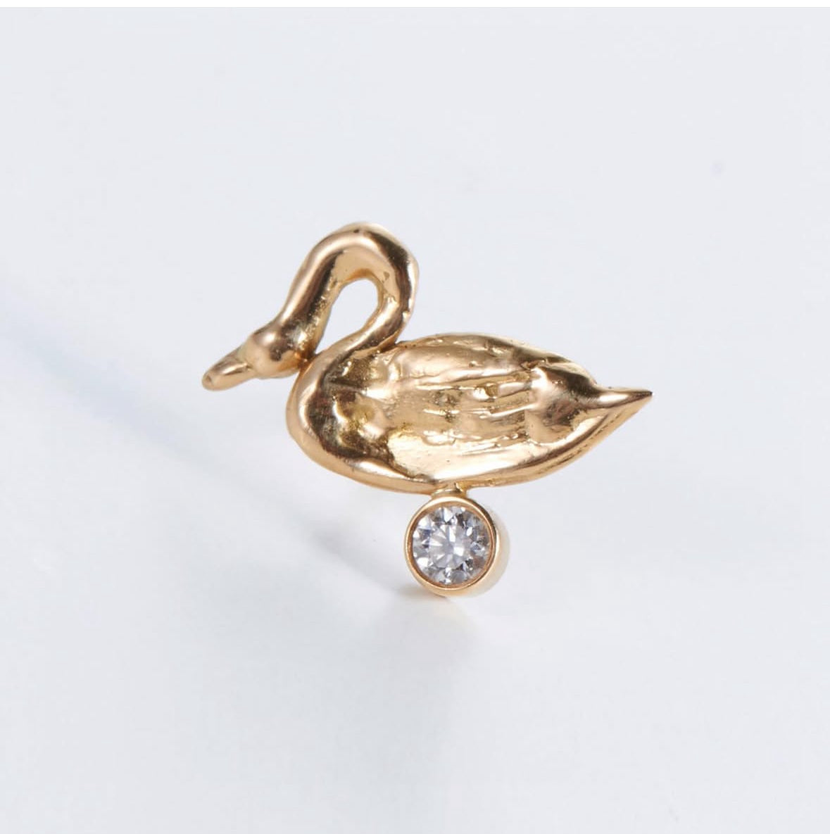 Aphrodite Earring 18 ct gold and top wesselton VVS diamond